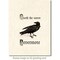 Deep Red Stamps Quoth the Raven Rubber Cling Stamp 2 x 3.2 inches